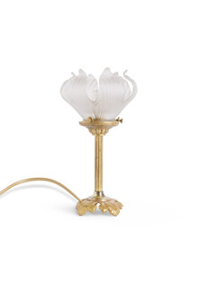 Classical Table Lamp With Flower Shaped Shade, 1930s