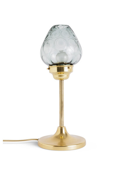 Unique Table Lamp with Bubble Shade