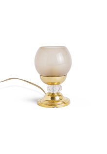 Chic 1940s Table Lamp with Smoked Glass