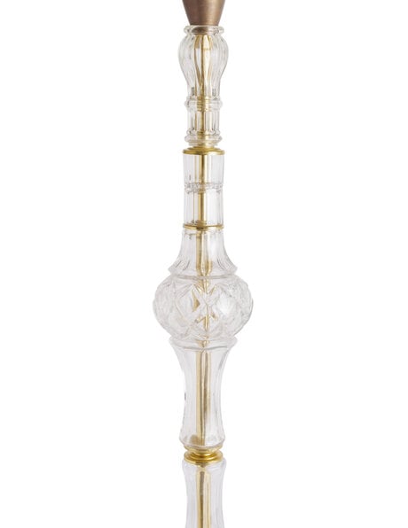 Klassieke vaaslamp glas barok voet 74cm