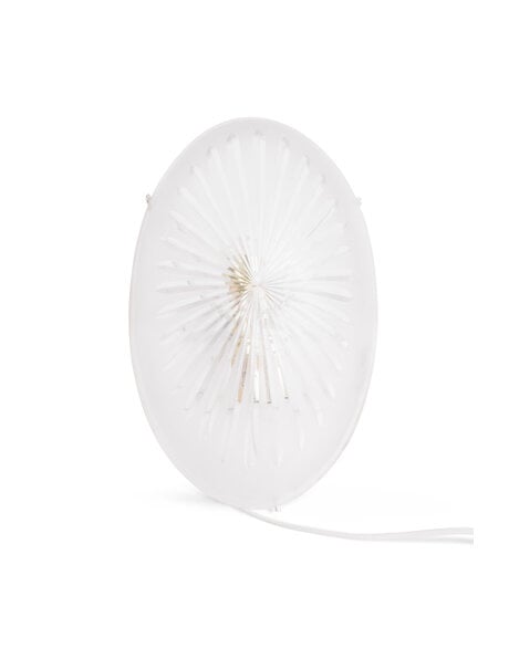 Antique oval wall lamp cut glass atmospheric lighting 1930s