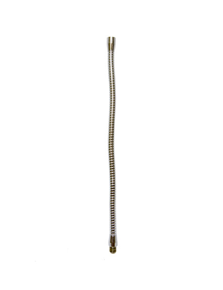 Buigbare buis, zilverkleur (chroom) 30 cm, M10x1