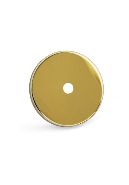 Glimmend Goudkleurig Afdekplaat,  6.2 cm