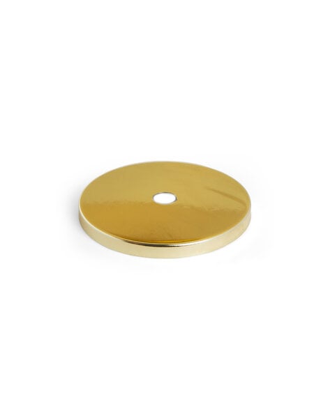 Ronde afdekdop, goud glimmend, 6.2 cm