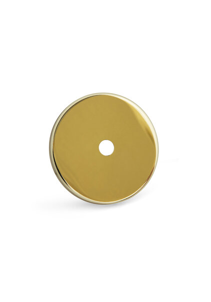 Glimmende Afdekplaat, Goudkleurig 5.2 cm