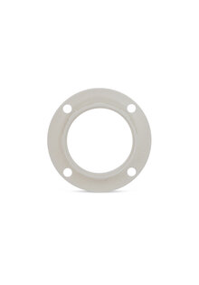 Shade Ring For Lamp Socket, E14 Fitting, White Plastic
