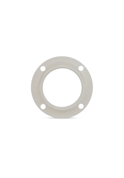 Shade Ring For Lamp Socket, E14 Fitting, White Plastic
