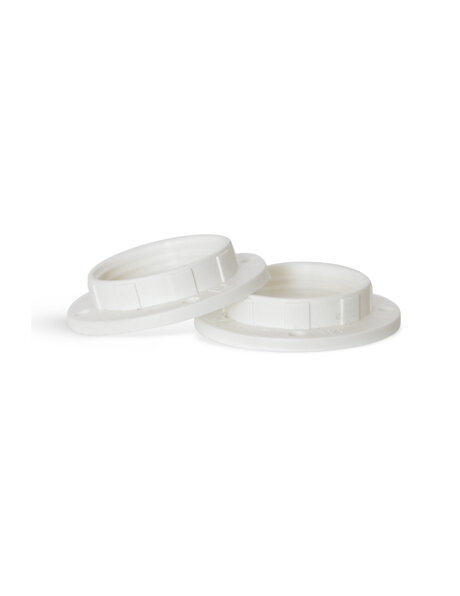 Shade ring for E14 Socket, made of white plastic