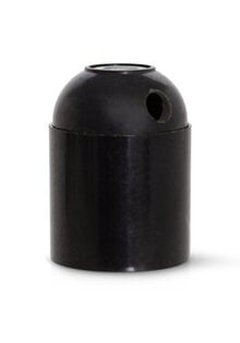 Fitting E27, Fitting with Side-entry, Black