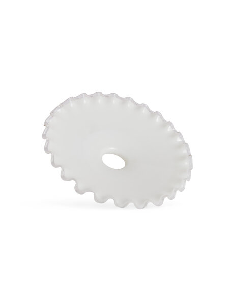 White glass shade, industrial model