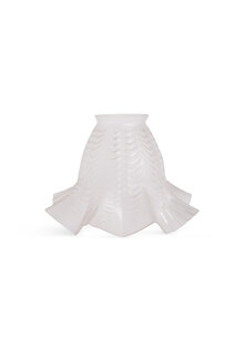 Antique Glass Lampshade, Skirt Model, 1940s