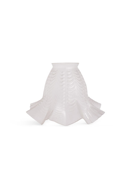 Antique Glass Lampshade, Skirt Model, 1940s
