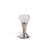 Tafellamp, chroom en helder glas