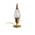 Classic table lamp egg shaped cut glass