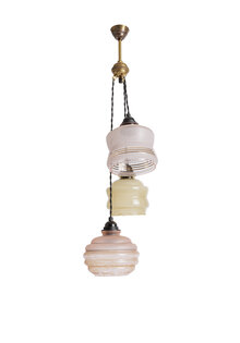 Large 1950s Cascade Hanging Lamp