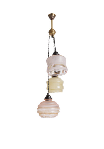Vintage Hanglamp, Grote Jaren 50 Cascade (ca. 80 cm)