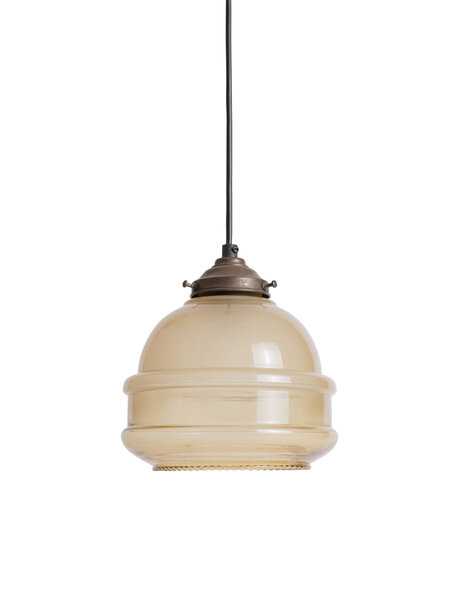 Klein Sfeerlichtje Bruin Glas Jaren 50