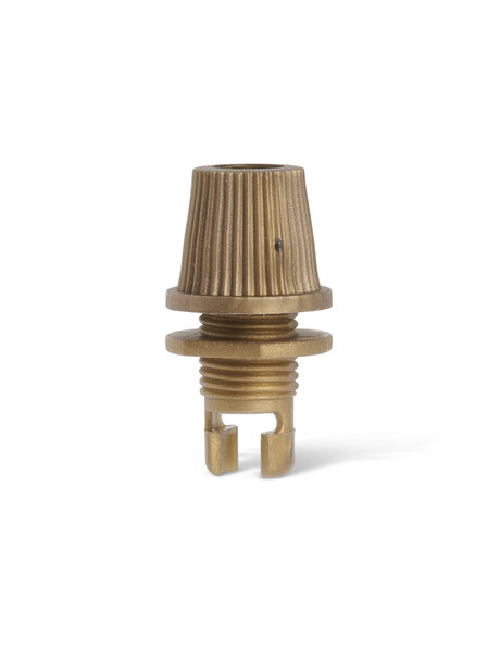 Strain relief (cord grip) , brown-gold plastic, M10x1 external thread
