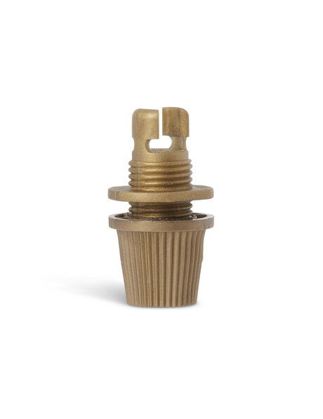 Strain relief (cord grip) , brown-gold plastic, M10x1 external thread