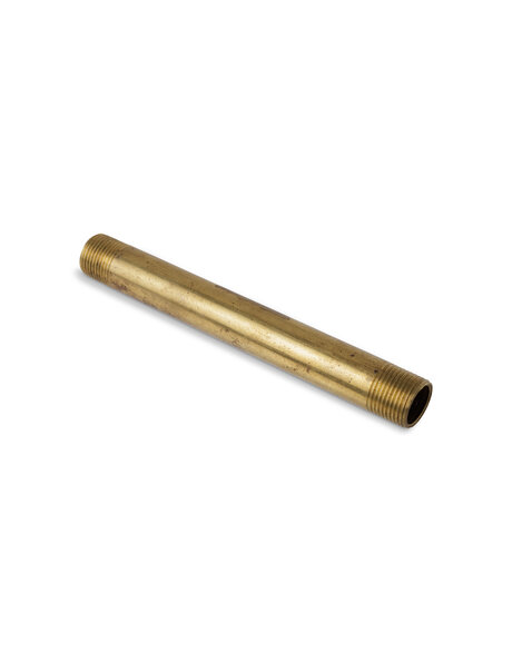 Tube, 10 cm / 3.9 inch, M13x1, Unpolished Brass