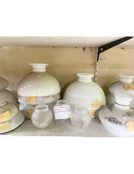 Oil lampshade, lamp glasses, vintage lampshades