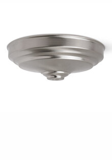 Ceiling Cap,  Matt Chrome, 16.0 cm