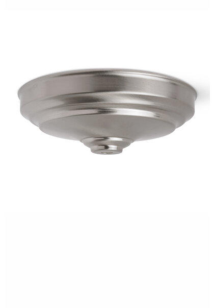 Ceiling Cap,  Matt Chrome, 16.0 cm
