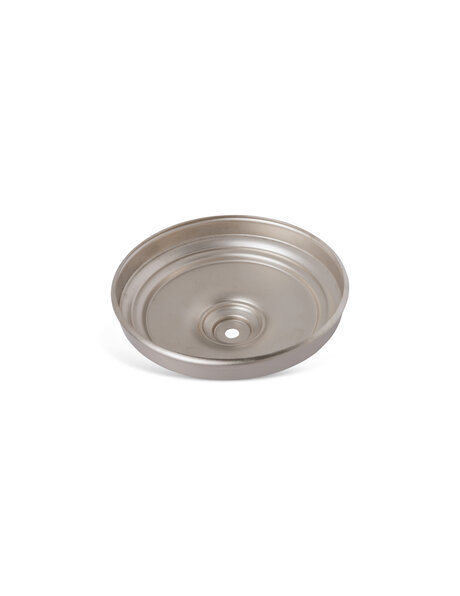 Matte silver ceiling cap, beautiful classic model, 16 cm diameter