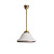 Glass pendant lamp, white, vintage, 1960s