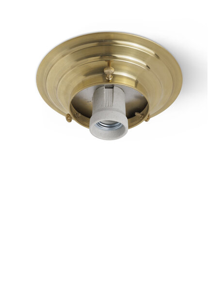 Ceiling fixture, gold copper, with 8 cm / 3.15 inch handle