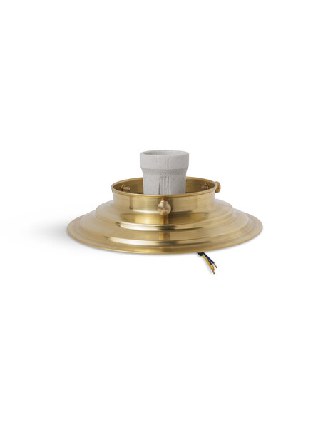 Plafondarmatuur, goud koper, met greep van 8 cm