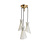 Cascade, light yellow glass, copper fixture