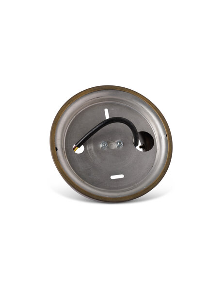 Ceiling lamp ring, patinated copper, for lamp glasses with a raised edge, with a maximum diameter of 8 cm / 3.15 inch