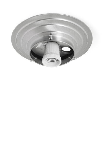 Plafonniere ring, mat nikkel, 10 cm