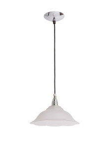 Atmospheric Lighting, small glass shade on cord