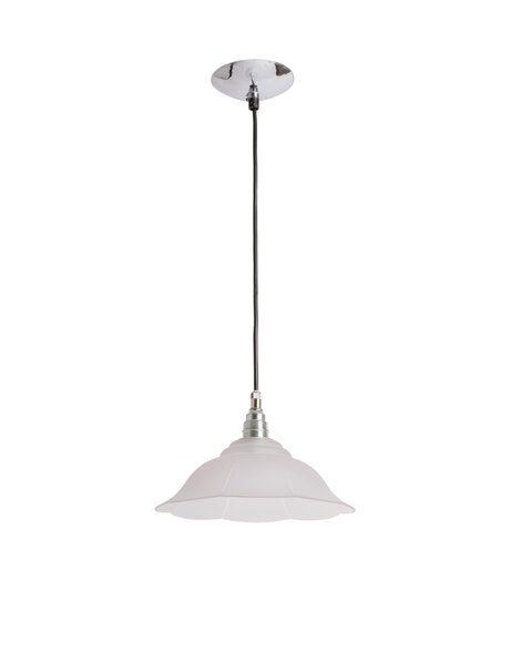 Glass hanging lamp, stripes in glass