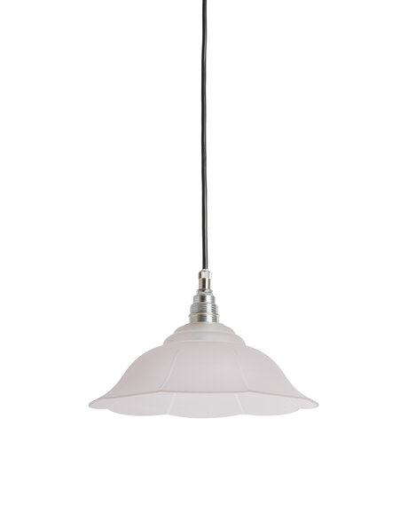 Glass hanging lamp, stripes in glass