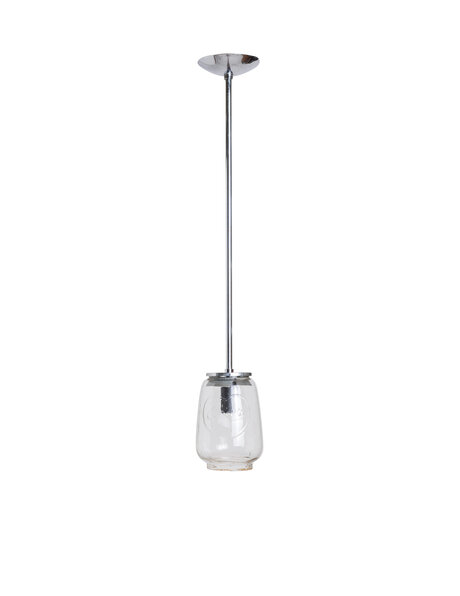 Industrial lamp, glass on pendant