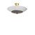 Vintage hanging lamp, frosted glass bowl