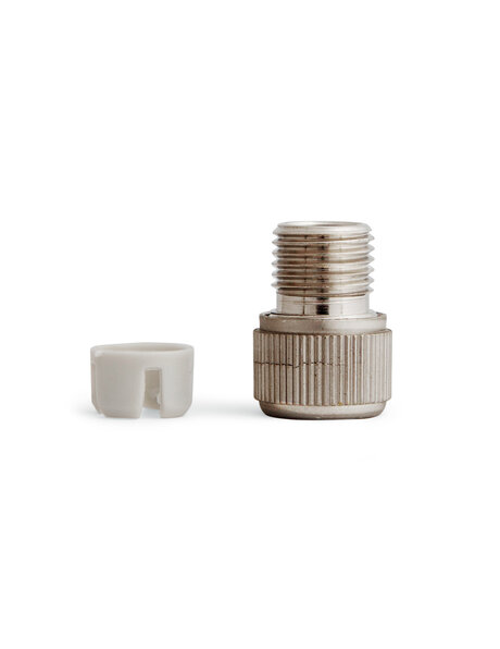 Trek-ontlaster, glimmend zilver, M10x1 draad