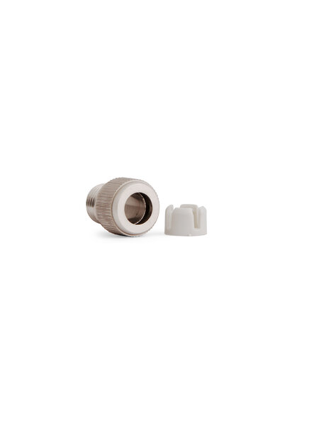 Cord grip, shiny silver colour, M10x1 thread