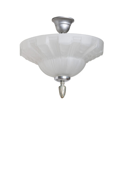 Vintage Plafondlamp, Jaren 30 schaal
