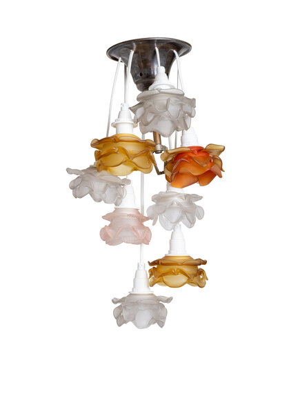 Cascade Rose-Rain Lamp, 1940s