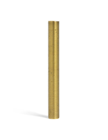 Messing draadeind, hol, 9.0 cm, M10x1 draad
