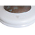 Oud hanglampje, wit glas, chroom armatuur