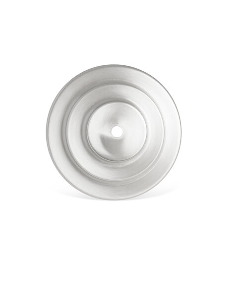 Stepped ceiling rose, material: matt nickel