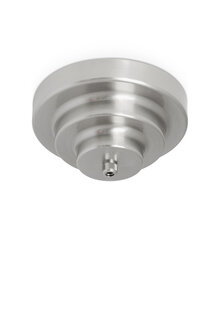 Gispen Style Ceiling Cap, Matt Nickel (For Cord)