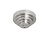 Matt nickel ceiling rose, stepped, complete