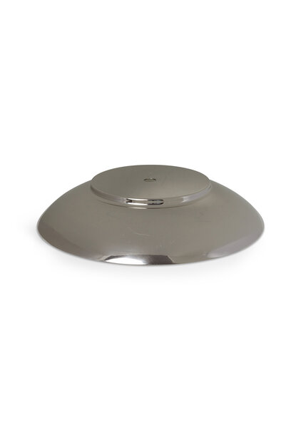 Lamp Glass Cover Plate, Silver Shiny, 19 cm (7.5 inch)