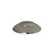 Cover plate round for glass lampshade, shiny nickel